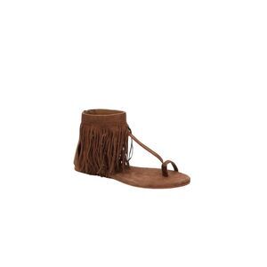 Matisse Brown Fringe Sandals